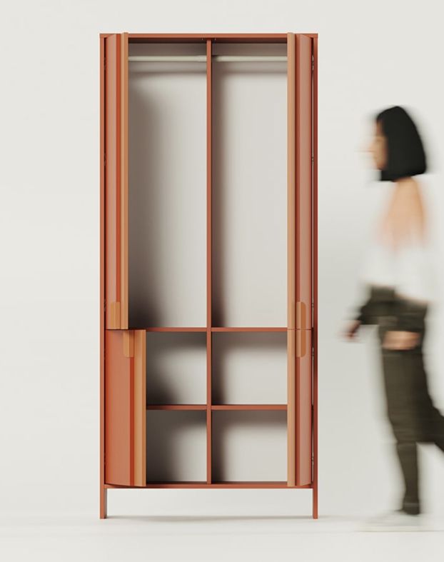 Hluboká skříň se dvěma tyčemi LAYERS LAY71