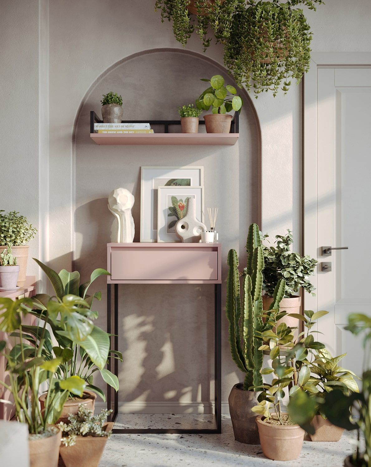 Komoda ODIS KD2 konzole
Barva: Antique Rose
Barva nohou: ocel ODIS černá