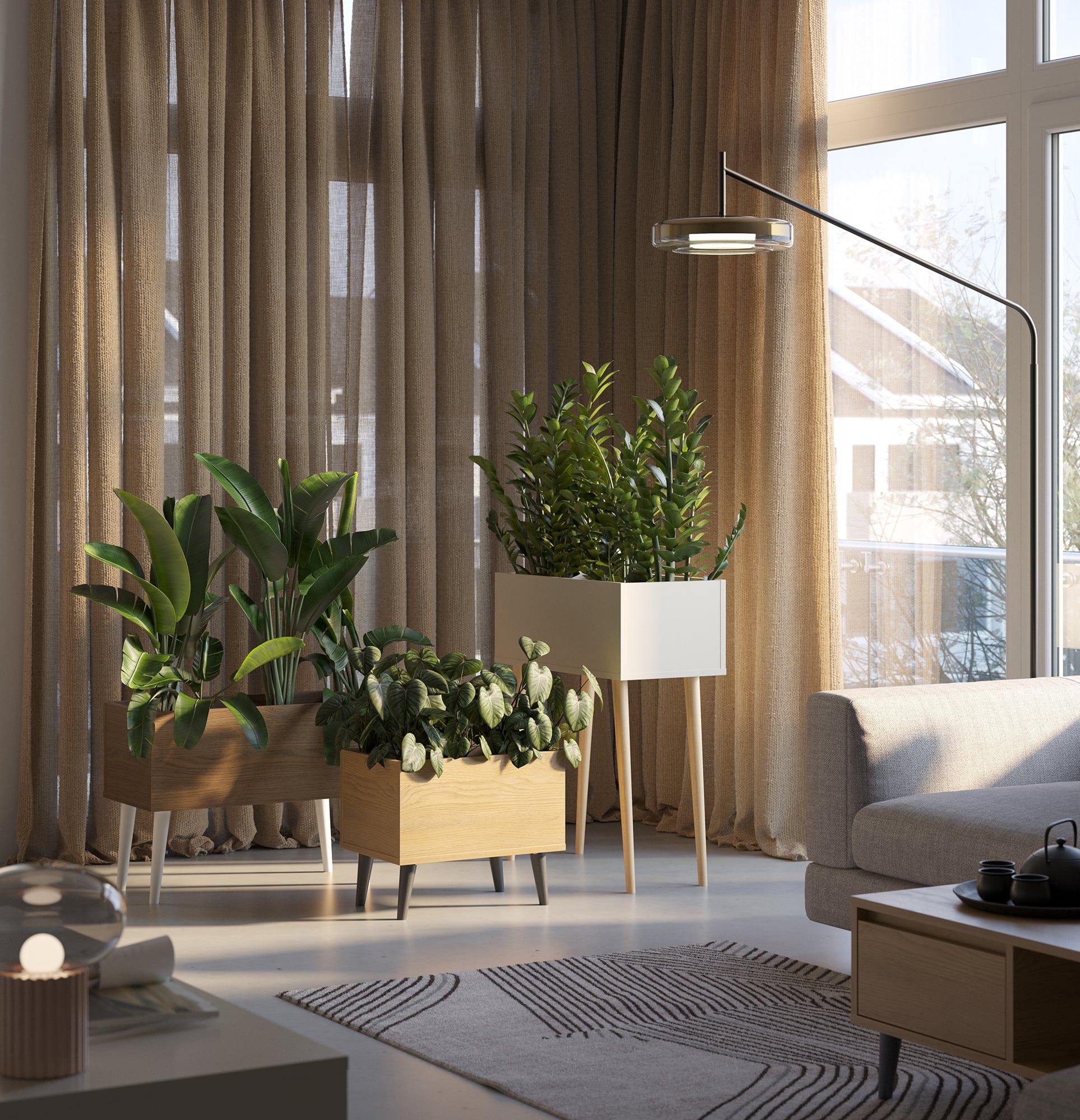 Obal na květináč FENRIS na dřevěných nožkách DF03
Barva: slunečný dub
Noha: Ořech Buk Černá