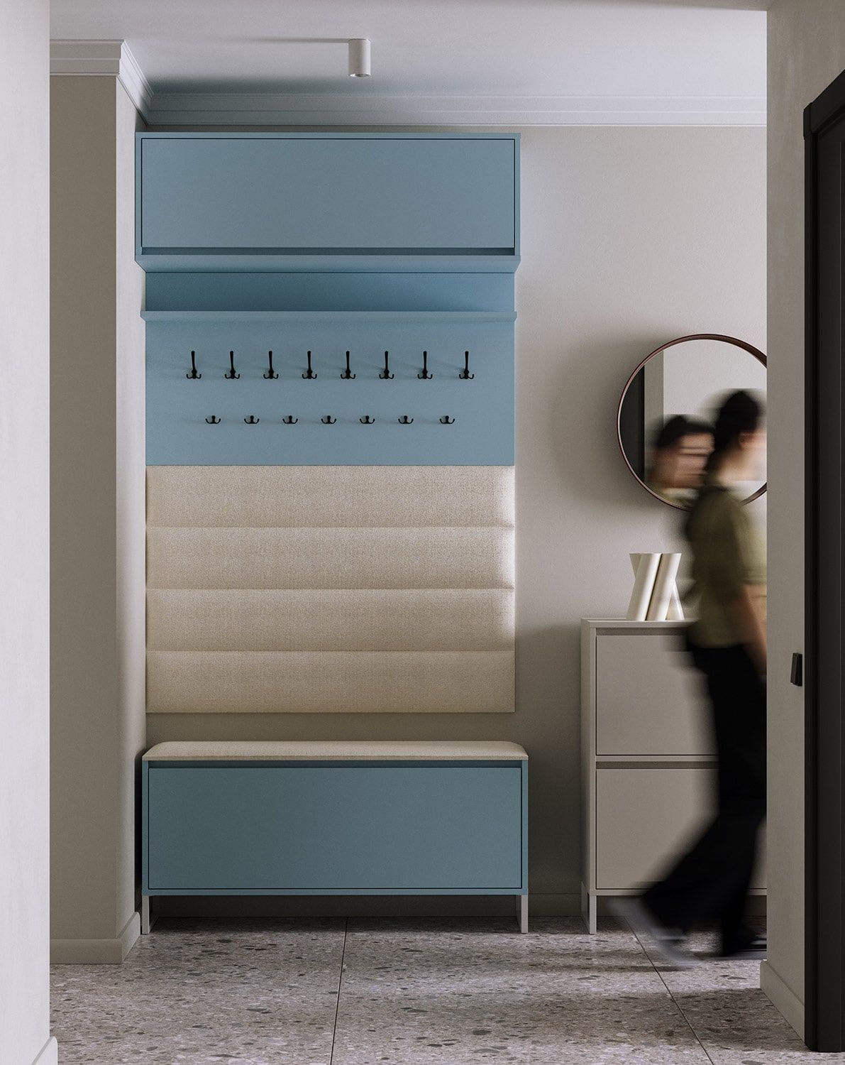 Čalouněný nástěnný panel P01 145-160cm
Barva čalounického materiálu: Terra 01