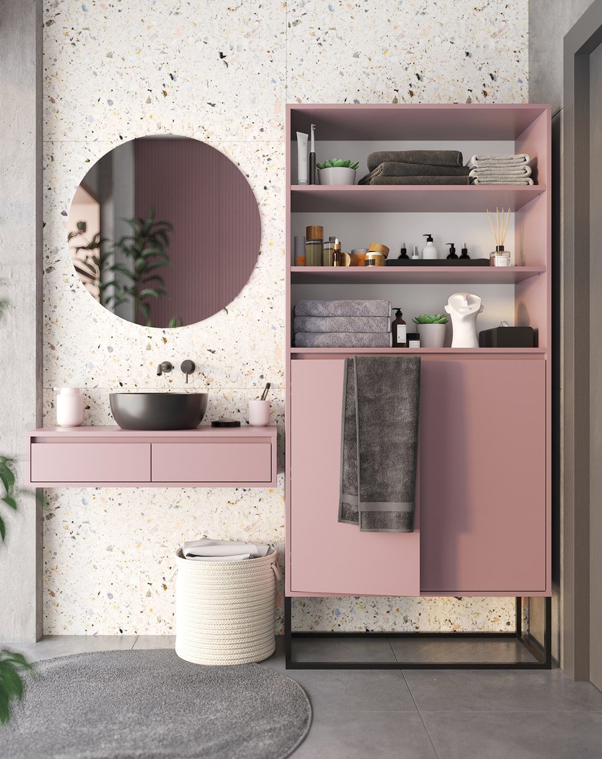 Podstavec ODIS OS1
Barva: Antique Rose
Barva nohou: ODIS Steel Black