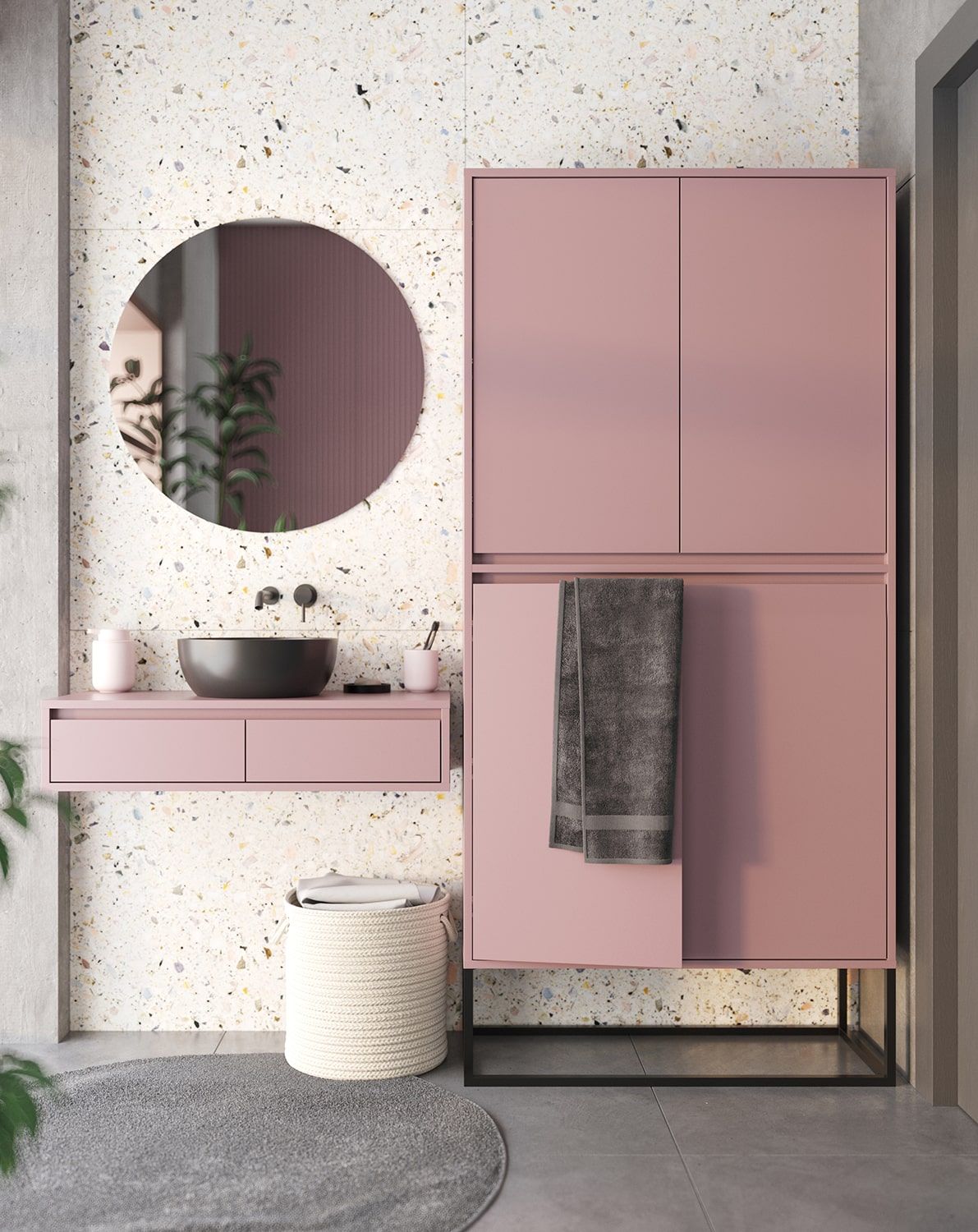 Podstavec ODIS OS2
Barva: Antique Rose
Barva nohou: ODIS Steel Black
