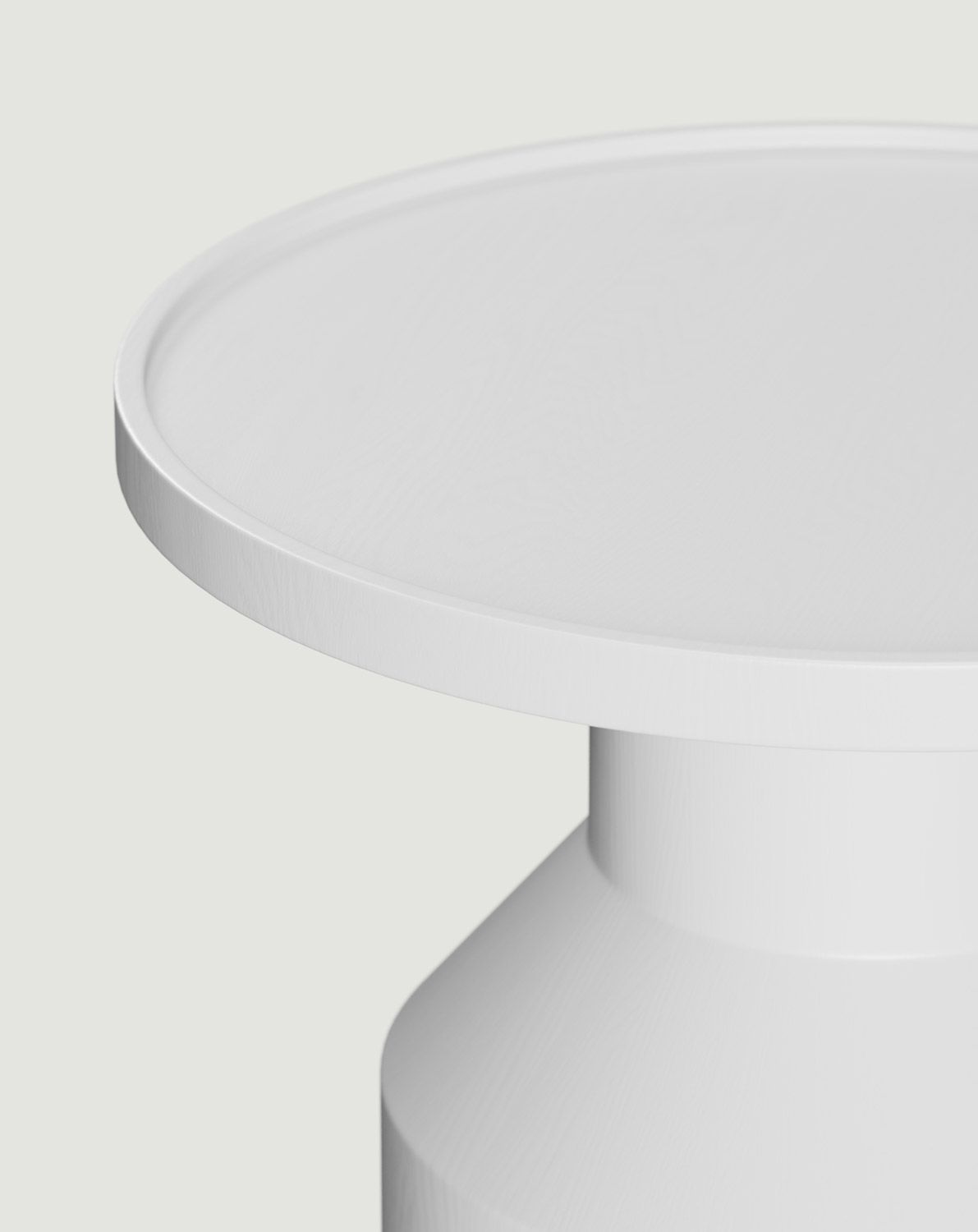 Dřevěný pomocný stůl FLAT SP2 White