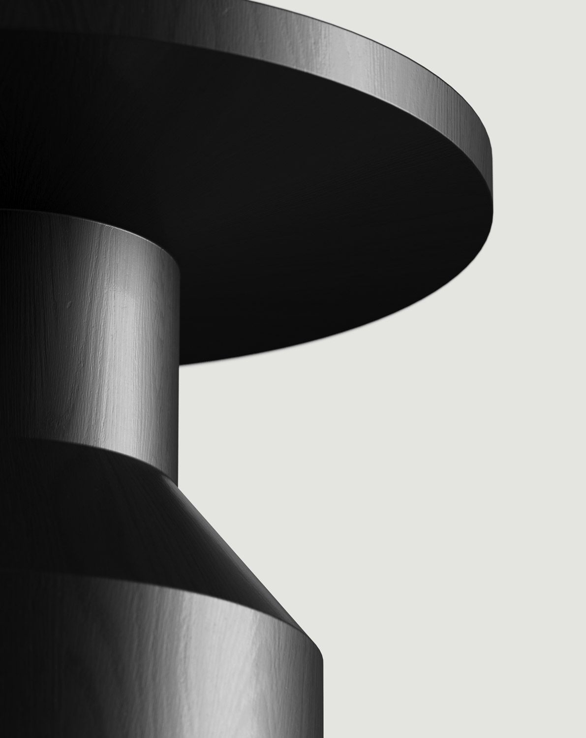 Dřevěný pomocný stůl FLAT SP2 Black