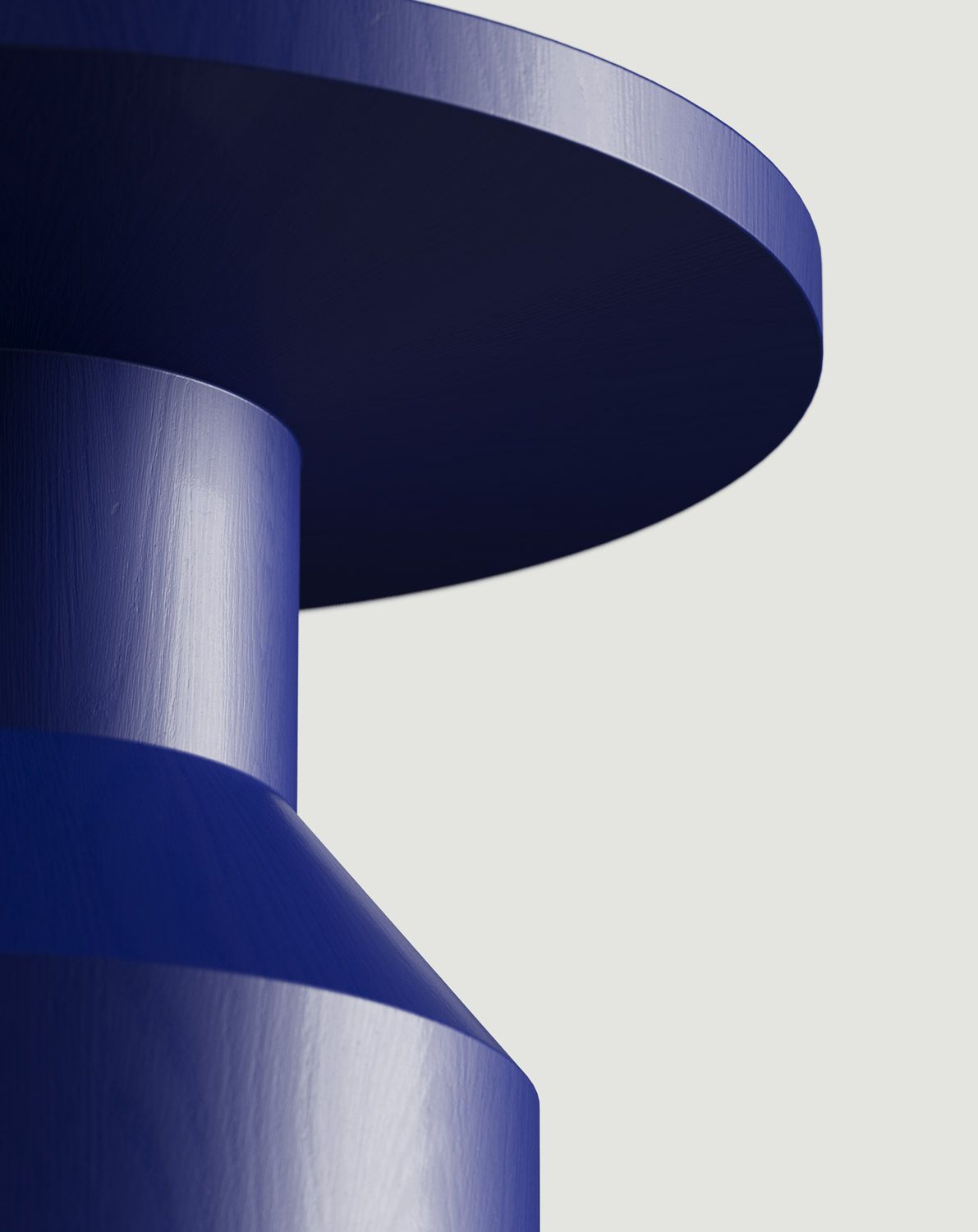 Dřevěný pomocný stůl FLAT SP2 Cobalt