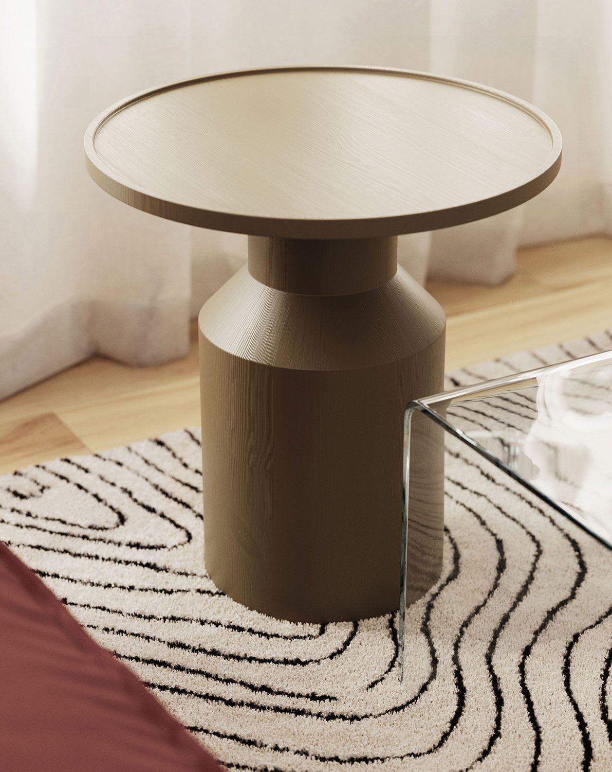 Dřevěný konferenční stolek FLAT SK2 Olive