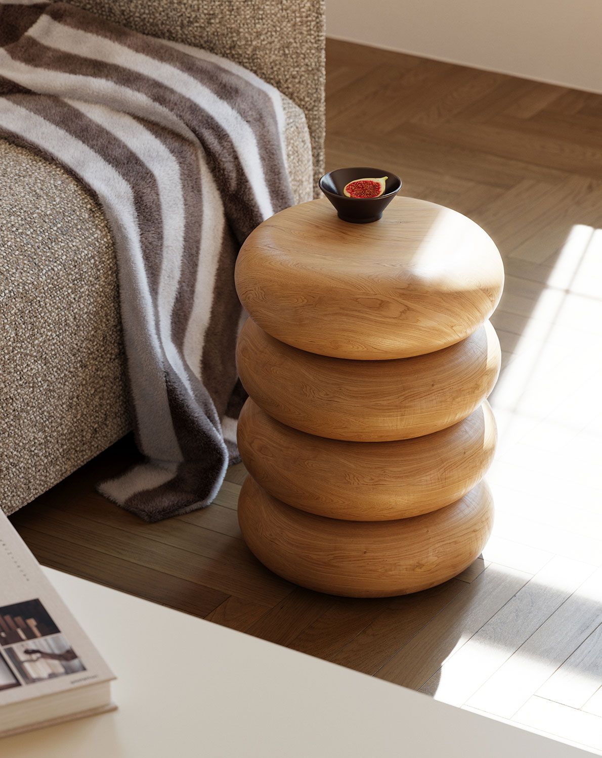 Dřevěný pomocný stůl COLO
