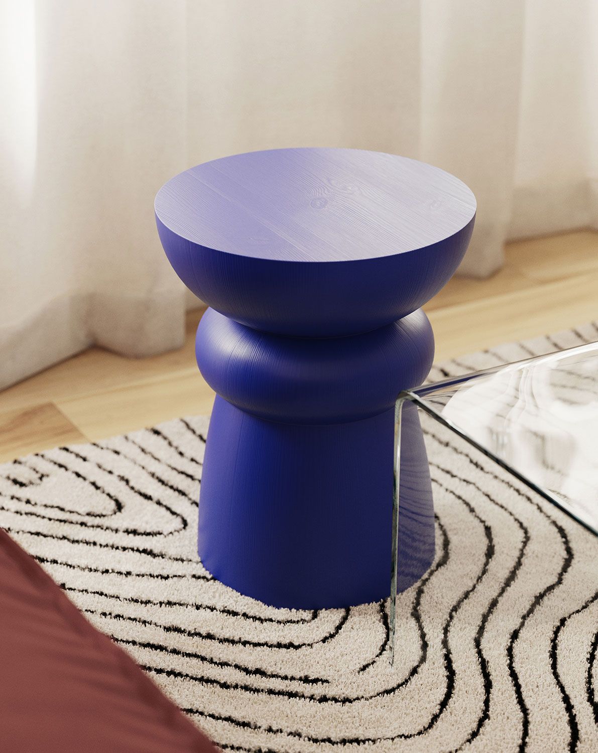 Dřevěný pomocný stůl FOLD SP5 Cobalt