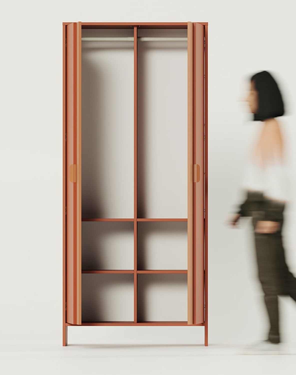 Hluboká skříň se dvěma tyčemi LAYERS LAY70