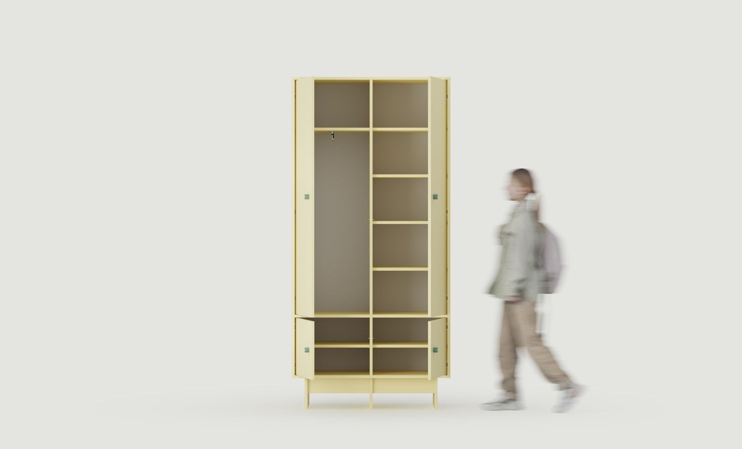 KABE KIDS SZK02K šatní skříň ve stylu JAPANI