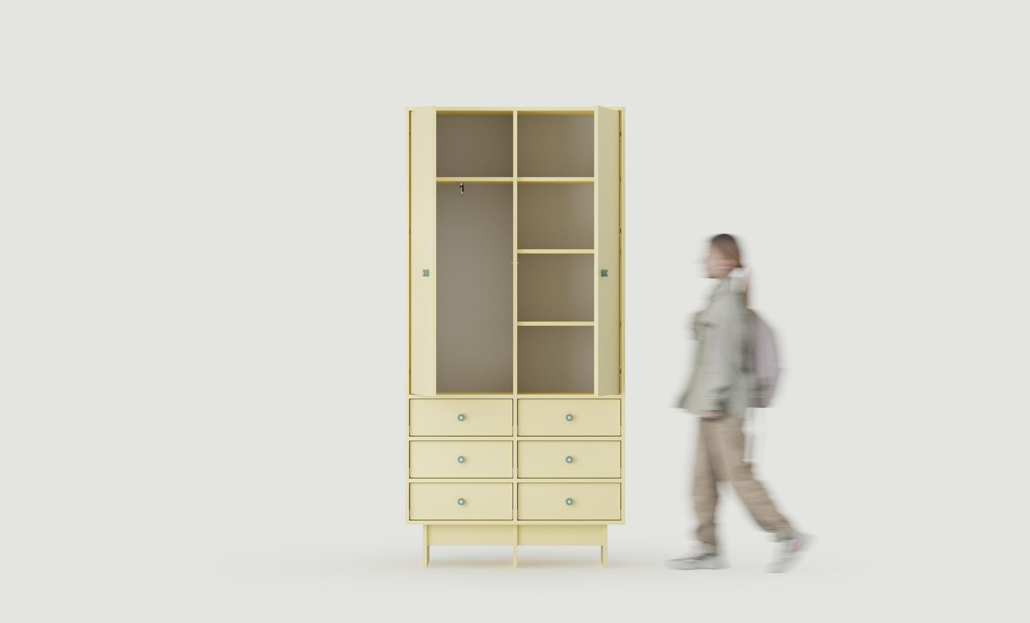Šatní skříň KABE KIDS SZK03K ve stylu JAPANI