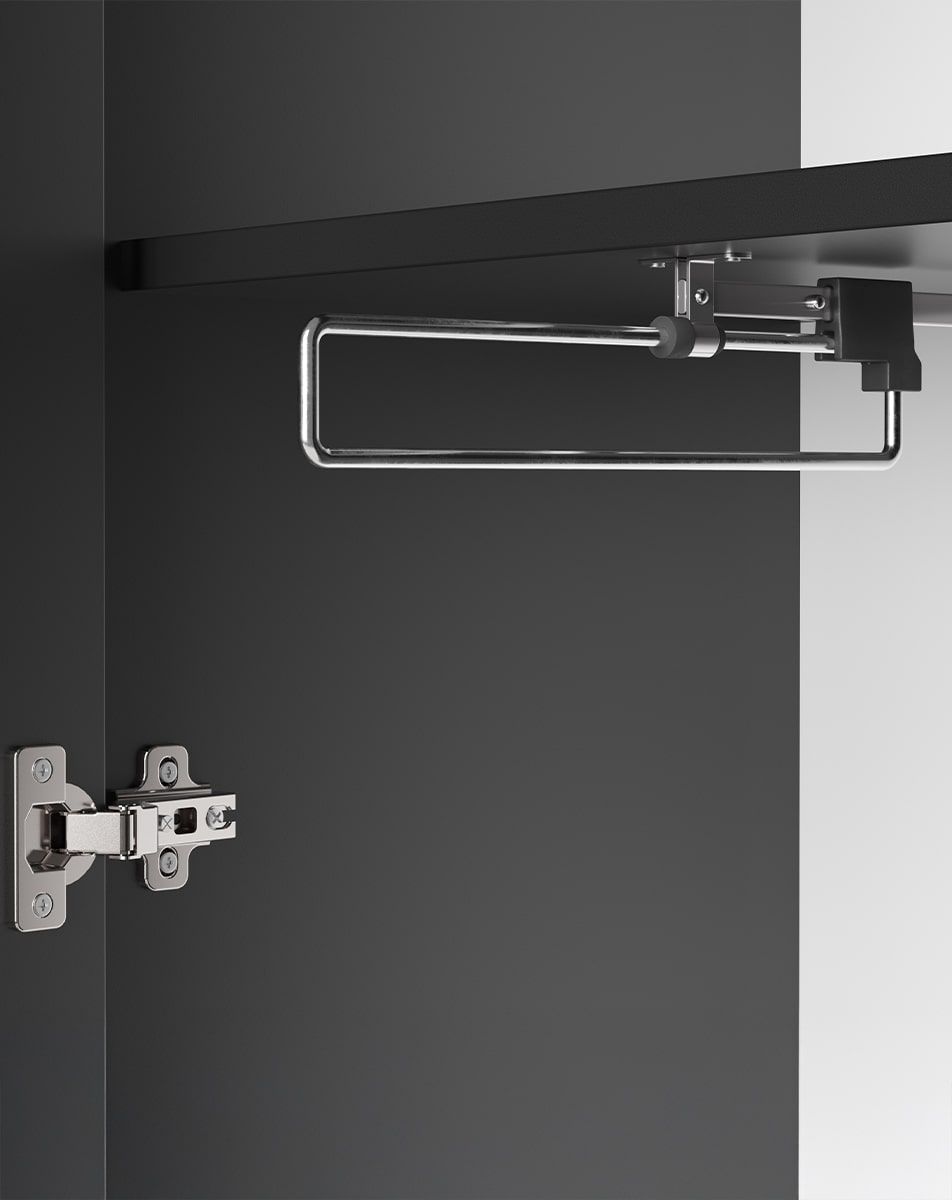 Šatní skříň ODIS SZO2
Barva: Onyx Black
                            