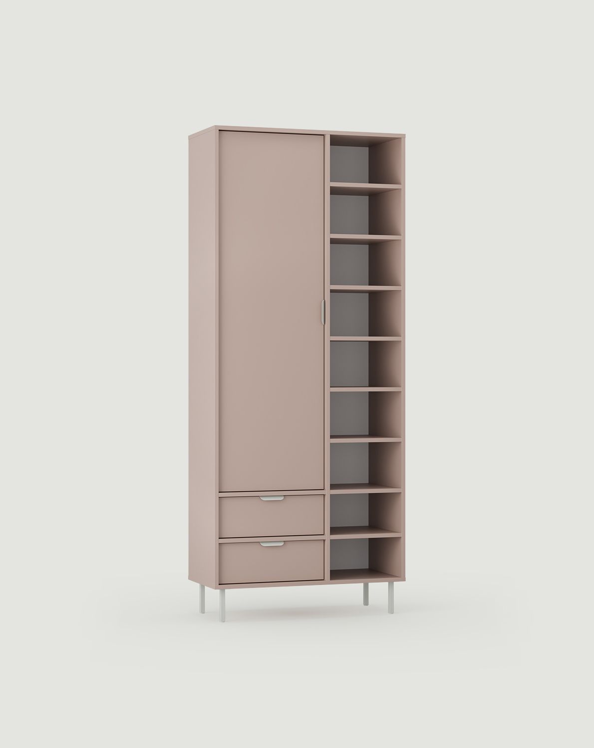Asymetrický šatník SIGI SZSA2
Barva: Antique Rose
Noha: mléčná pistácie
Rukojeť: LAYERS 110 Mléčná pistácie