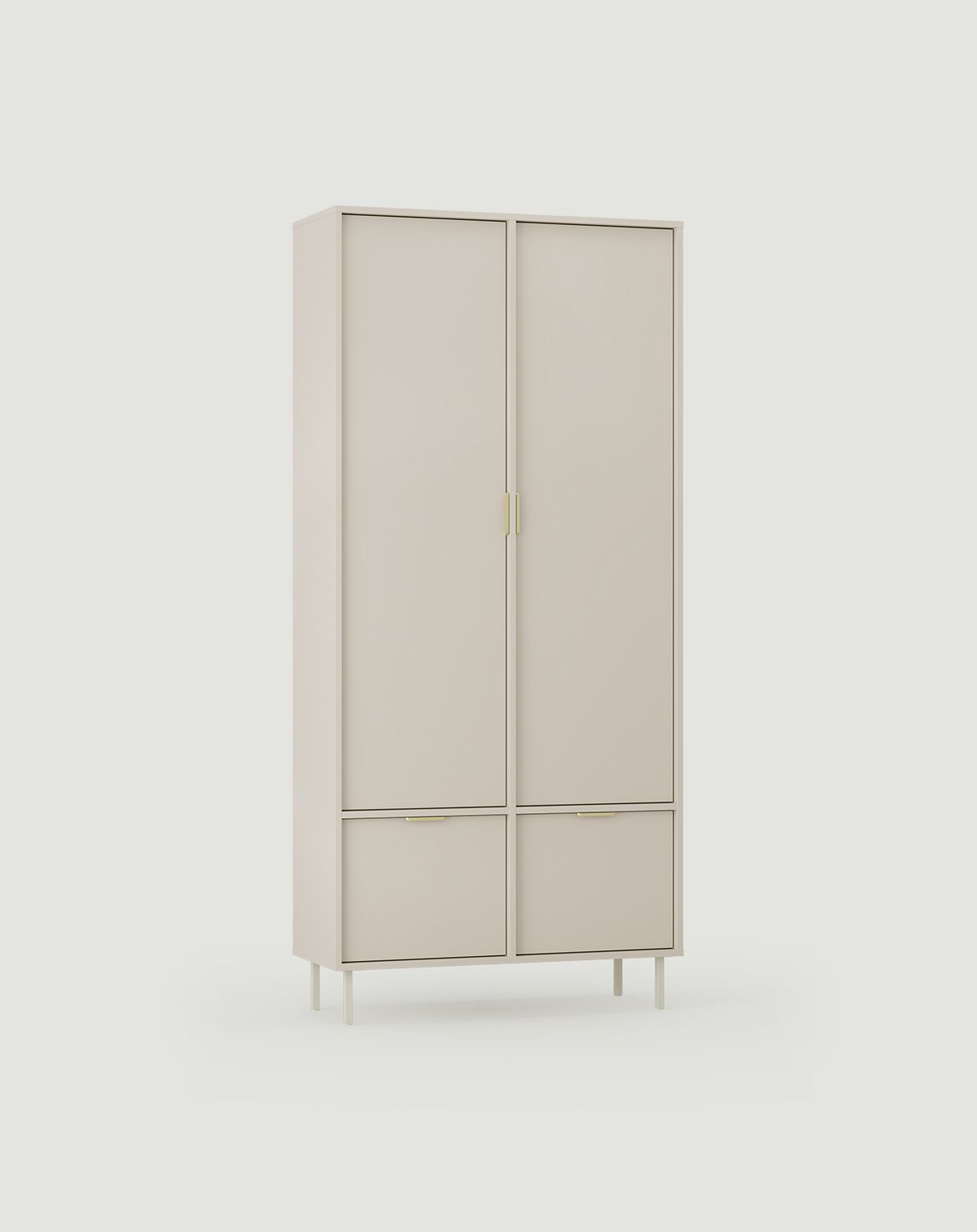 Šatní skříň SIGI SZS3
Barva: Wrapping Cashmere
Nohavice: Milky Way
Rukojeť: LING Gold