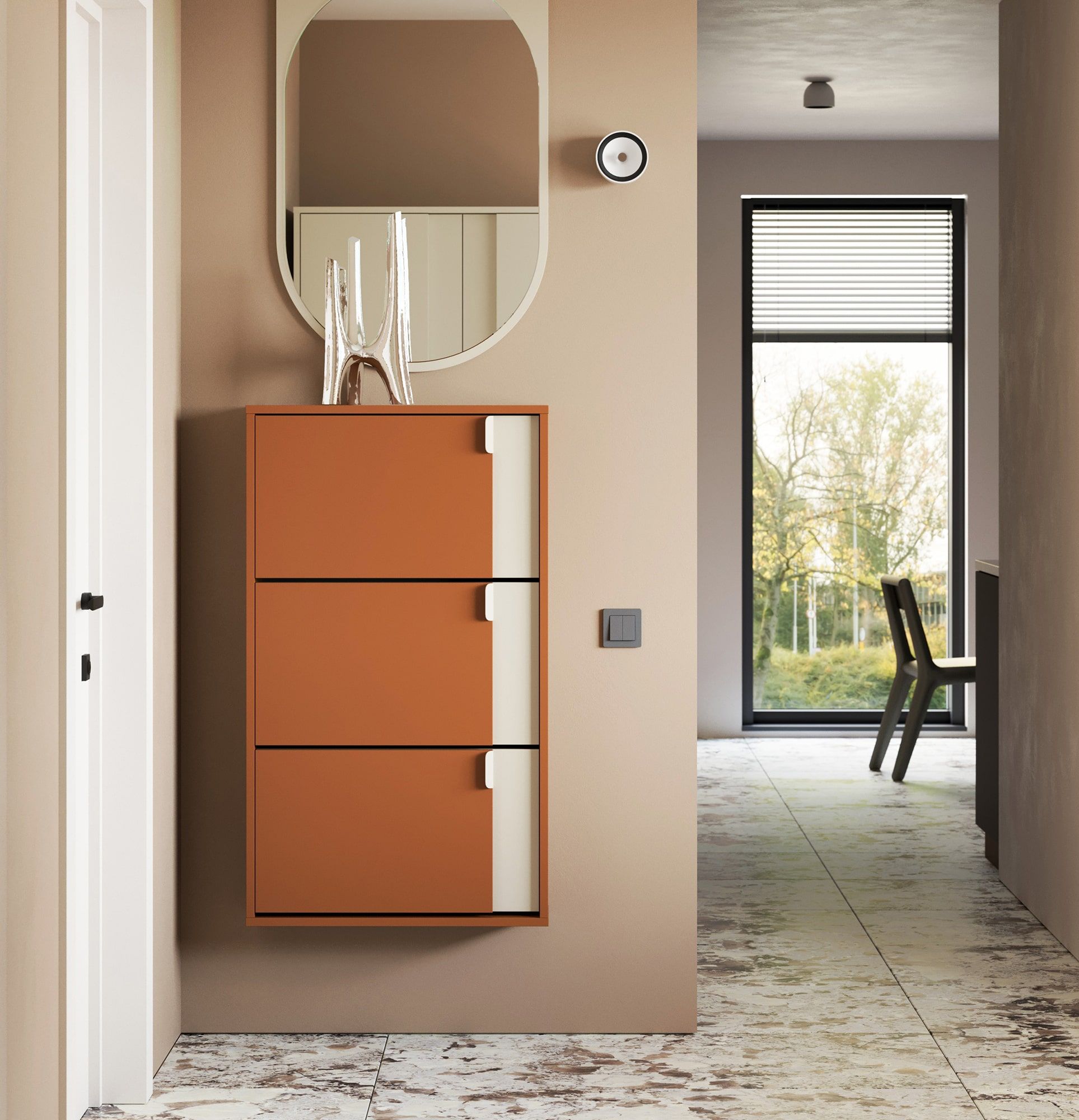 Výklopná skříňka na boty LAYERS LAY38
Barva: Sahara Deep
Barva druhé vrstvy čela: Champagne Beige
Rukojeť: LAYERS 110 Porcelánově bílá