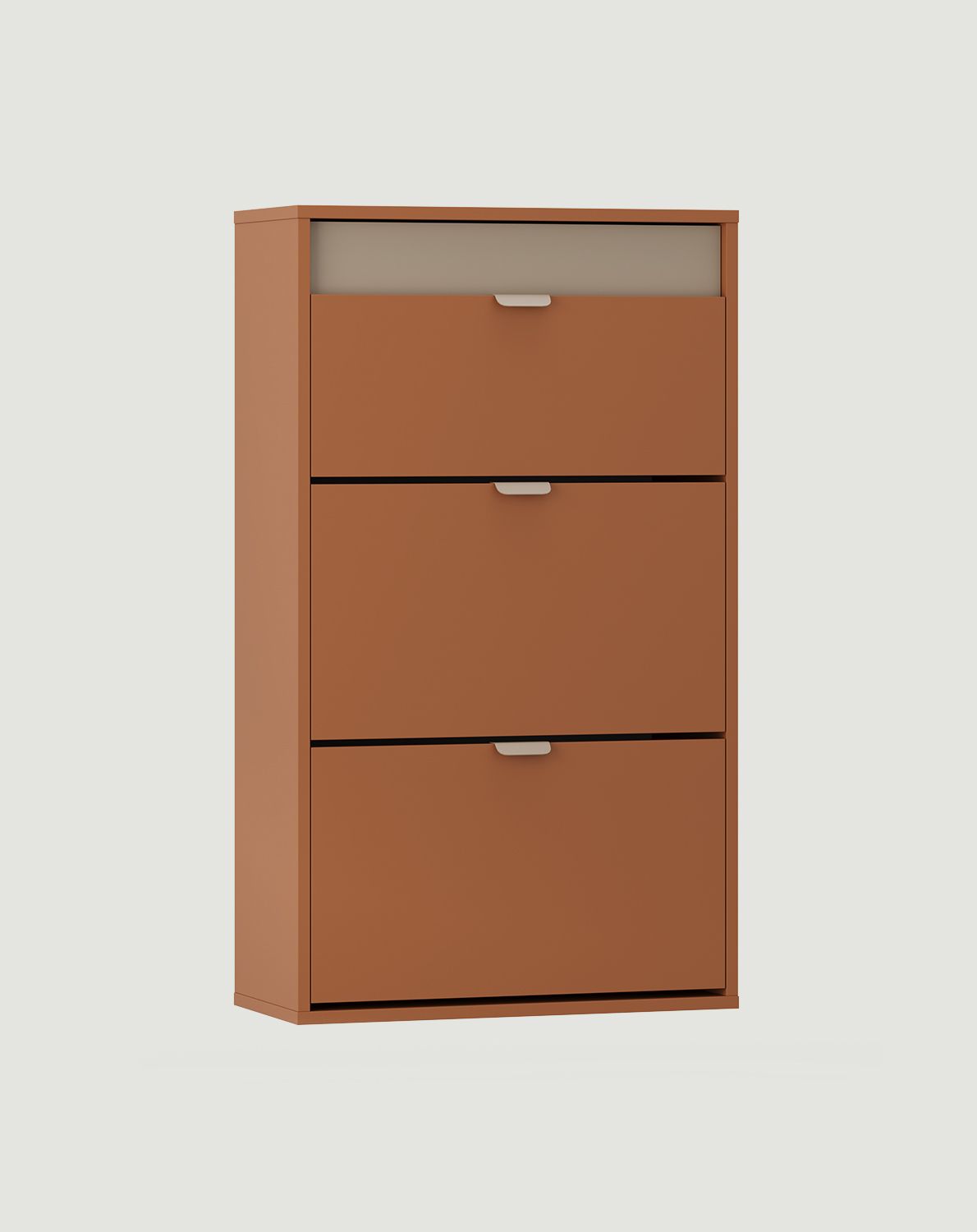 Skříňka na boty LAYERS s výklopnou zásuvkou LAY24
Barva: Sahara Deep
Barva druhé vrstvy čela: jasanová hlína
Rukojeť: LAYERS 110 Rukojeť Cappuccino