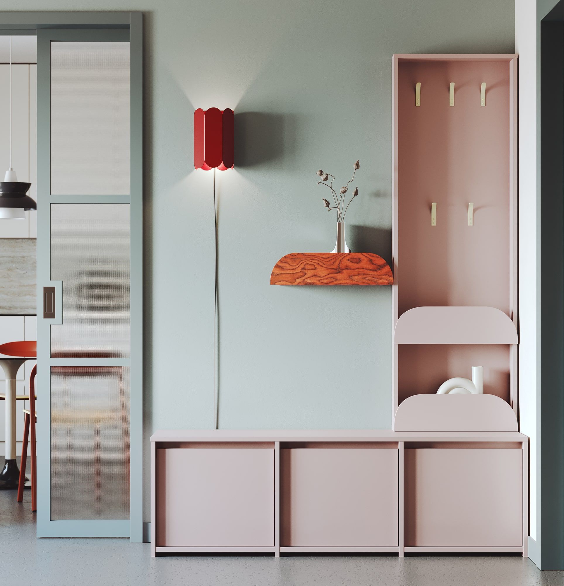 Trojitá skříňka na boty RAGNAR RA03
Barva: Antique Rose