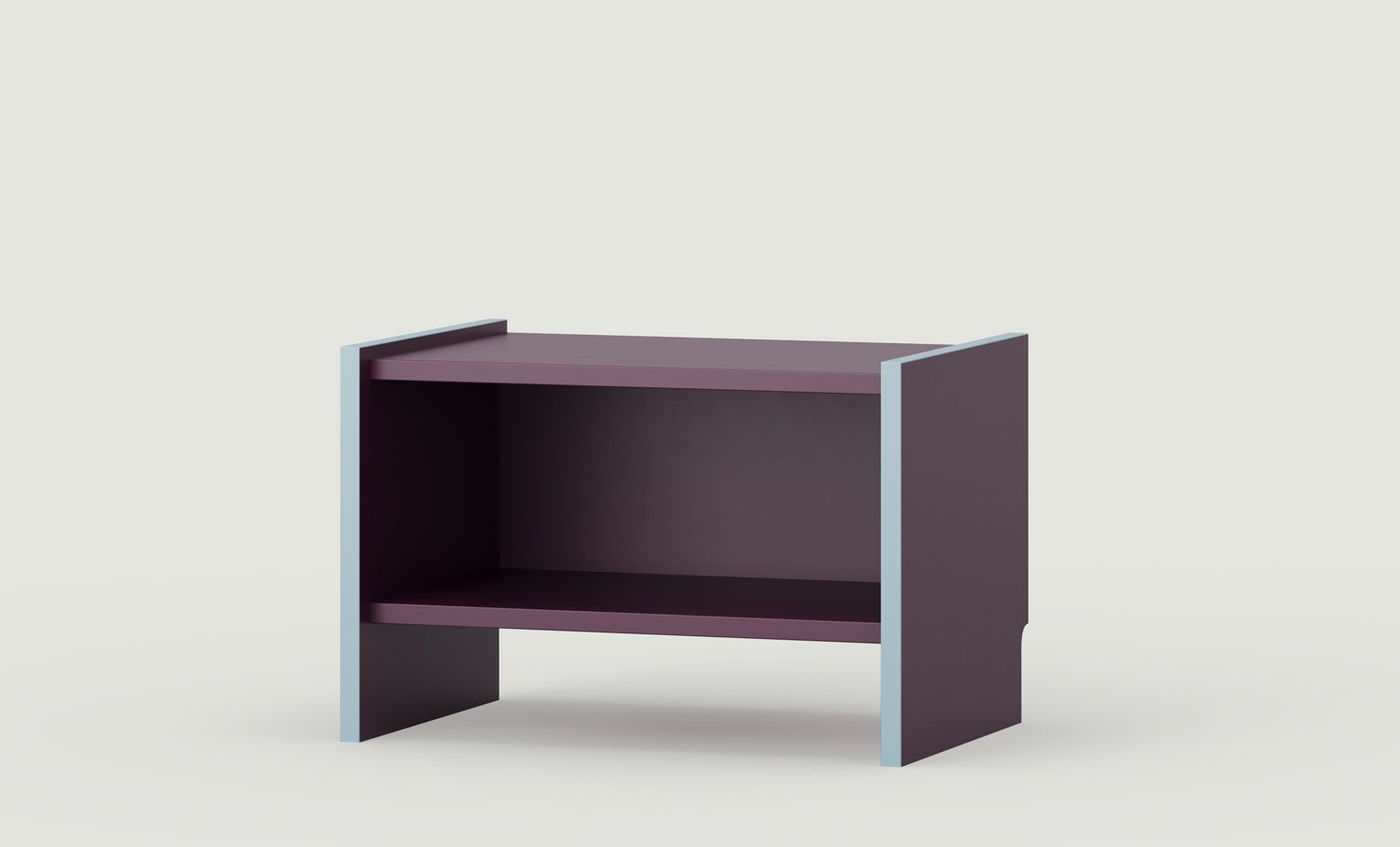 Noční skříňka ASKA ASK02
Barva: Plum Ruby
Dýha: Dove Blue