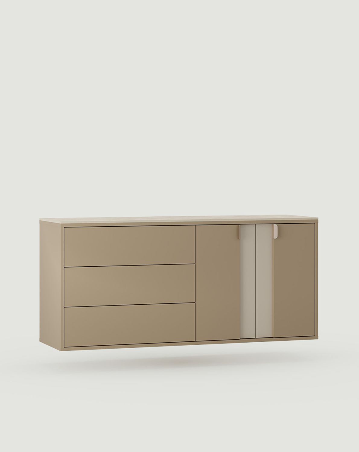 Skříňka pro dvě umyvadla LAYERS LAY77
Barva: Cappuccino
Barva čela druhé vrstvy: Champagne Beige
Úchytka: LAYERS 110 Cappuccino
Deska stolu: Diamantově krémový sintr