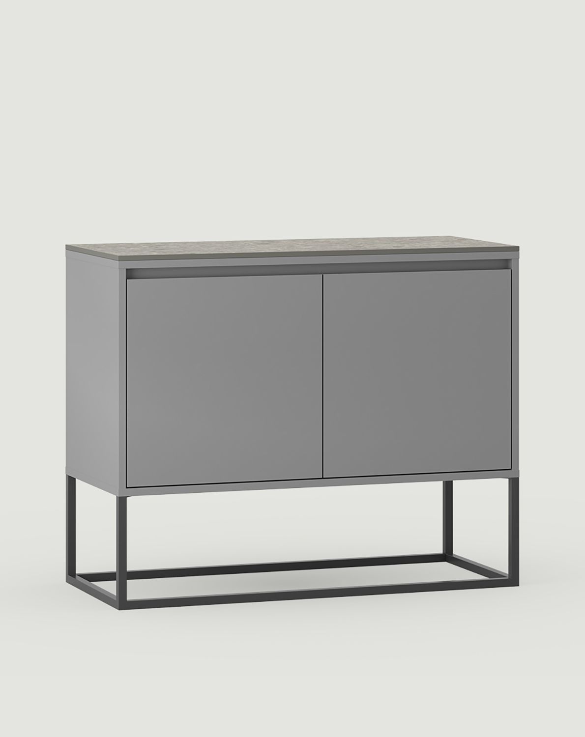 Skříňka pod umyvadlo ODIS OU01B
Barva: měsíční prach
Barva nohou: ODIS Steel Grey
Deska stolu: šedé slinuté teraco