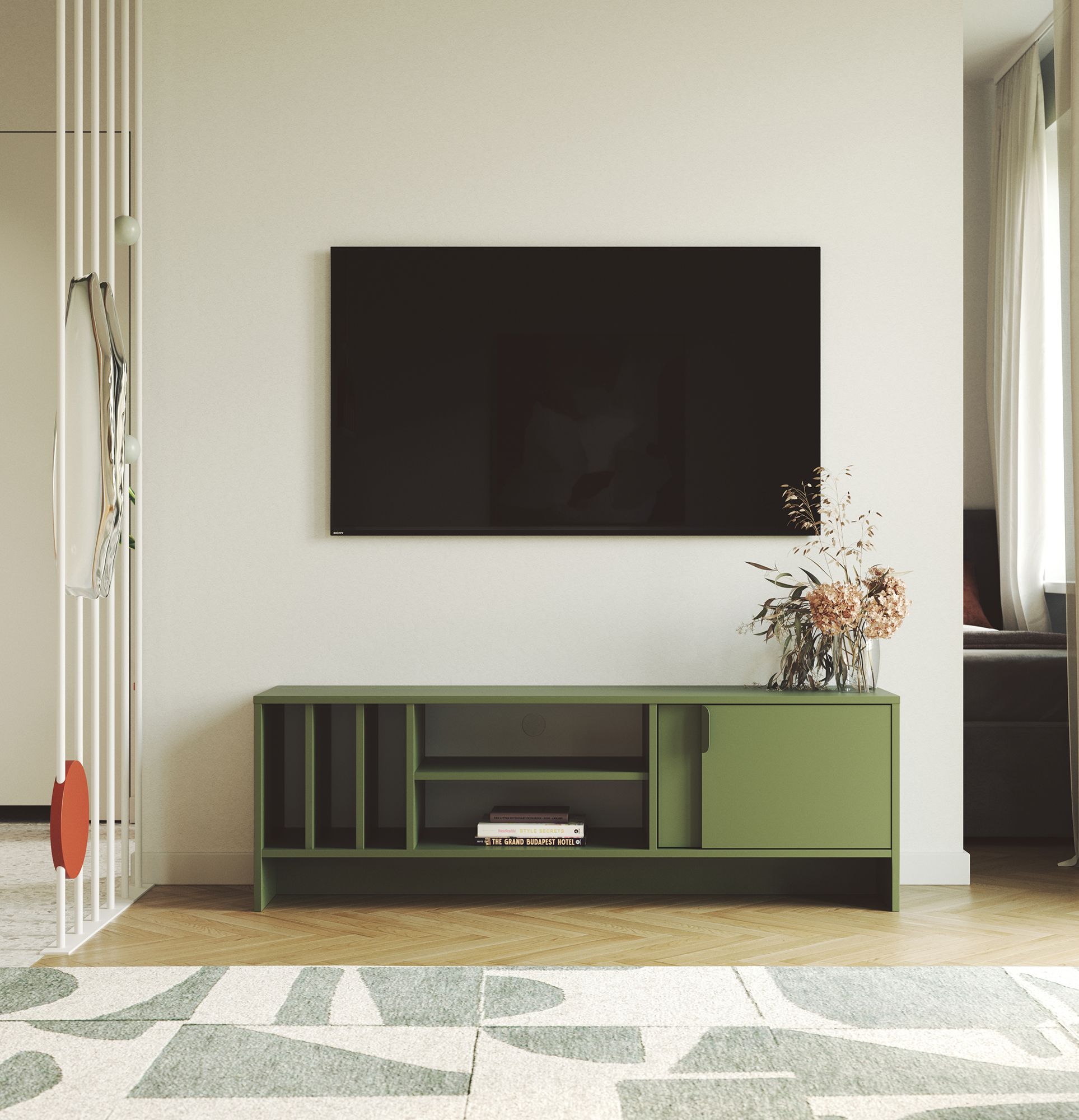 Vinylová skříňka LAYERS RTV LAY07
Barva: cypřišově zelená
Barva přední strany druhé vrstvy: Cypřišově zelená
Rukojeť: LAYERS 110 rukojeť Cypřišově zelená