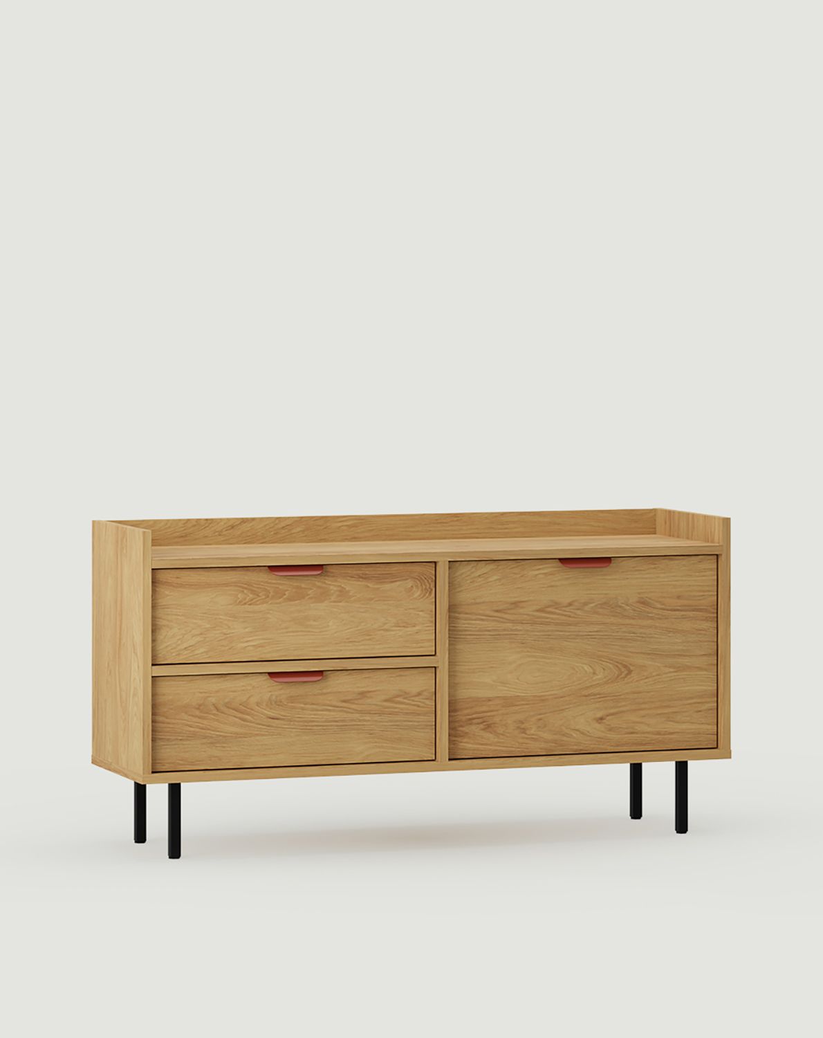 RTV skříň SIGI S2TV2S
Barva: přírodní hickory
Noha: černá
Úchytka: Úchytka na hraně LAYERS 110 Fire Terracotta
                            