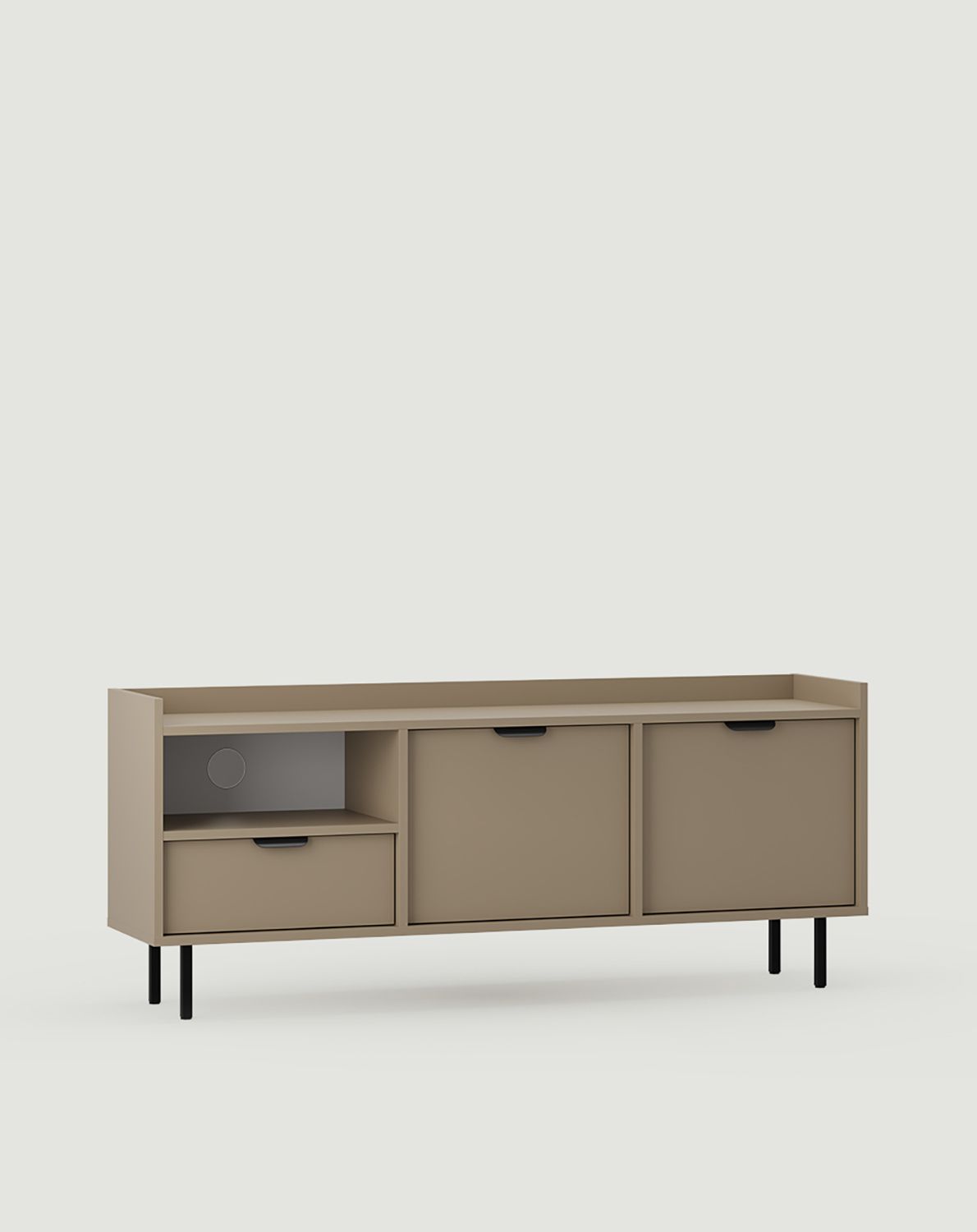 RTV skříň SIGI STV1
Barva: Cappuccino
Noha: černá
Úchytka: Úchytka na hraně LAYERS 110 Black Onyx