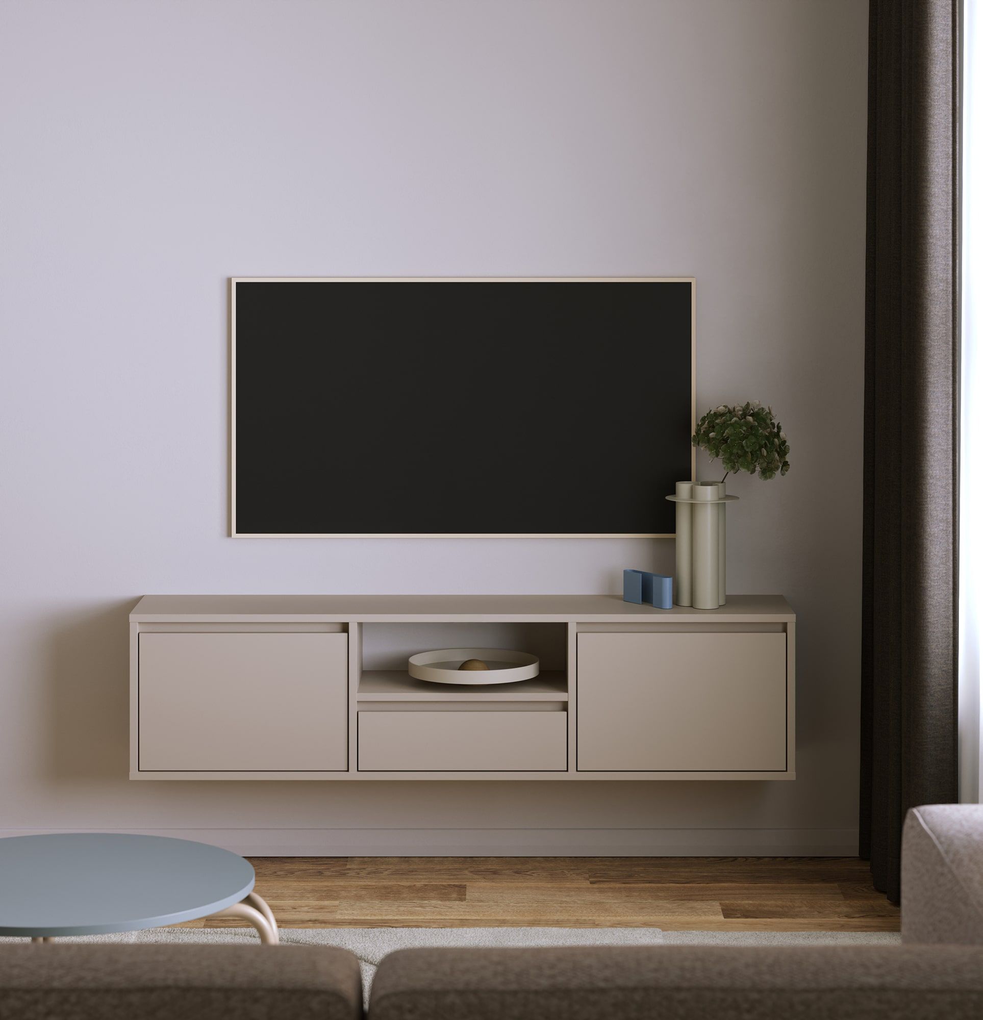 Nástěnná skříňka RTV UBBE WTV4
Barva: šampaňská béžová
                            