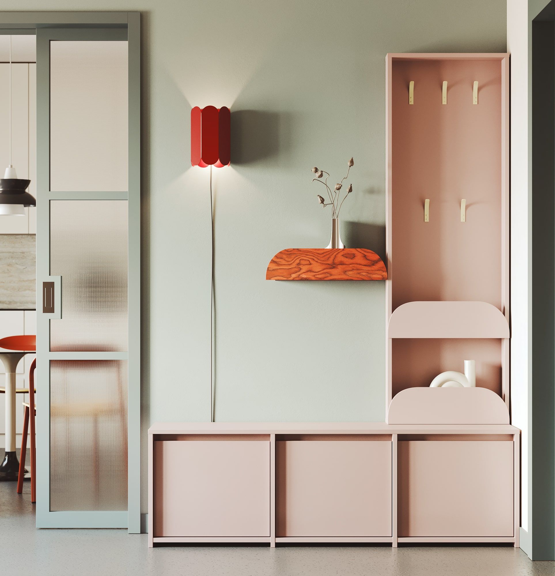 Sada botníku RA03 s věšákem RA16 RAGNAR
Barva: Antique Rose
Háčky: Ocelový oblouk Milky Way
Doplňkové prvky: Horizontální koncovky Antique Rose